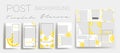 Design backgrounds for social media banner.Set of instagram stories and post frame templates.Vector cover.